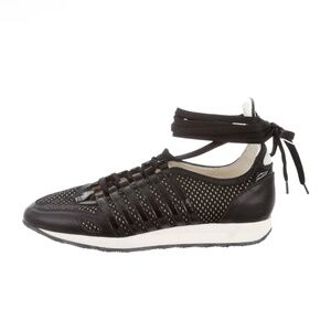 Dolce & Gabbana Mesh-Trimmed Low-Top Sneakers Size: 8